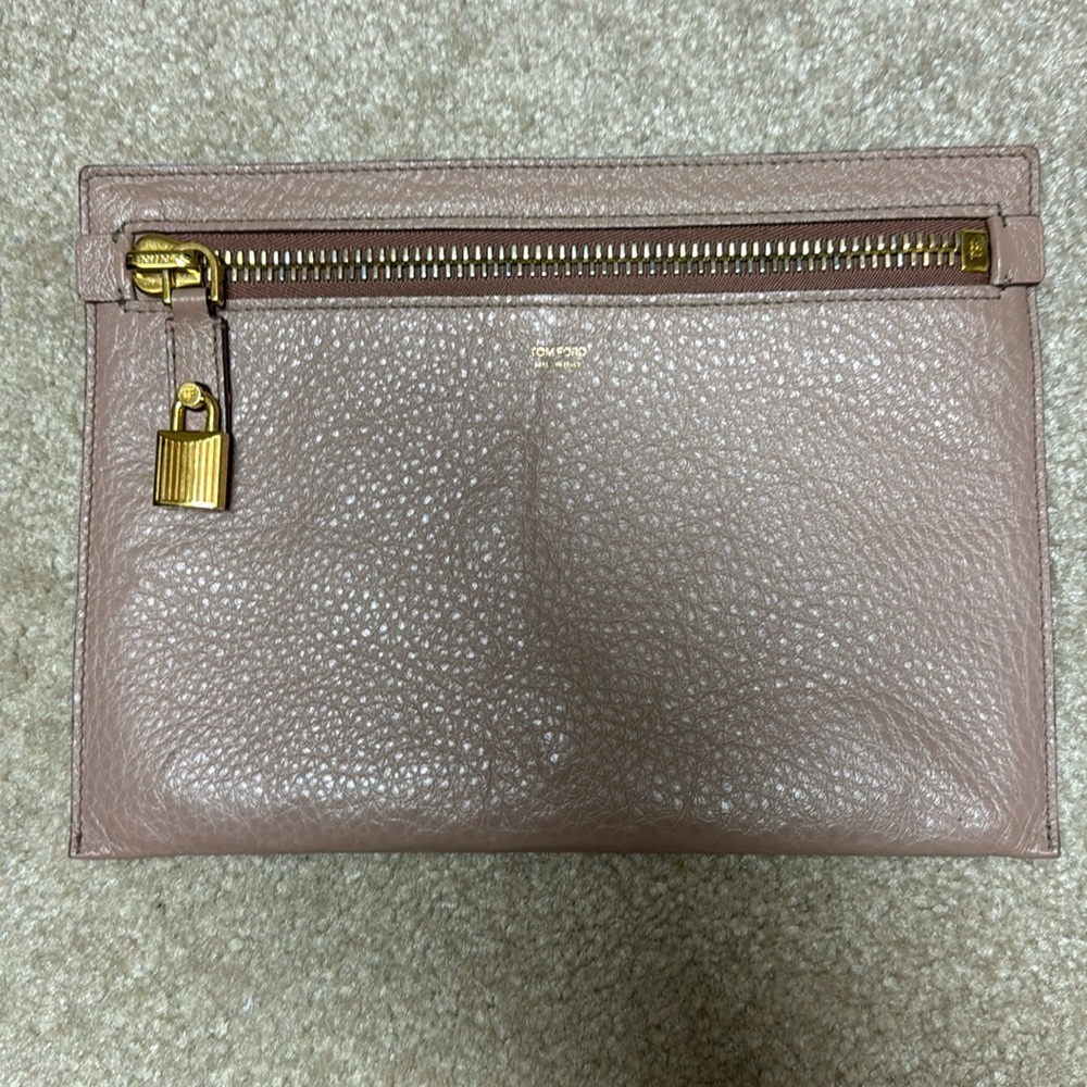 Tom Ford Alix Zip and Lock Pouch/Clutch